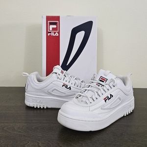 Fila Kids' Disruptor 2 X FX-100 Luxe White